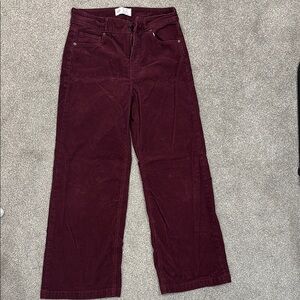 Burgundy Corduroy Pants
